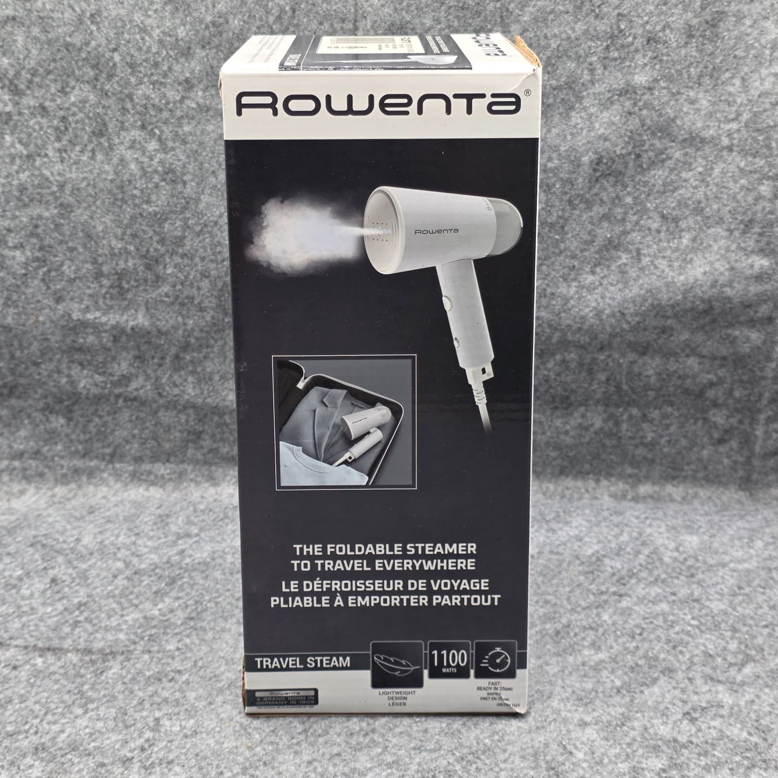 Rowenta Handheld Garment Steamer for Clothes Travel Steam WHITE - Thumbnail 2