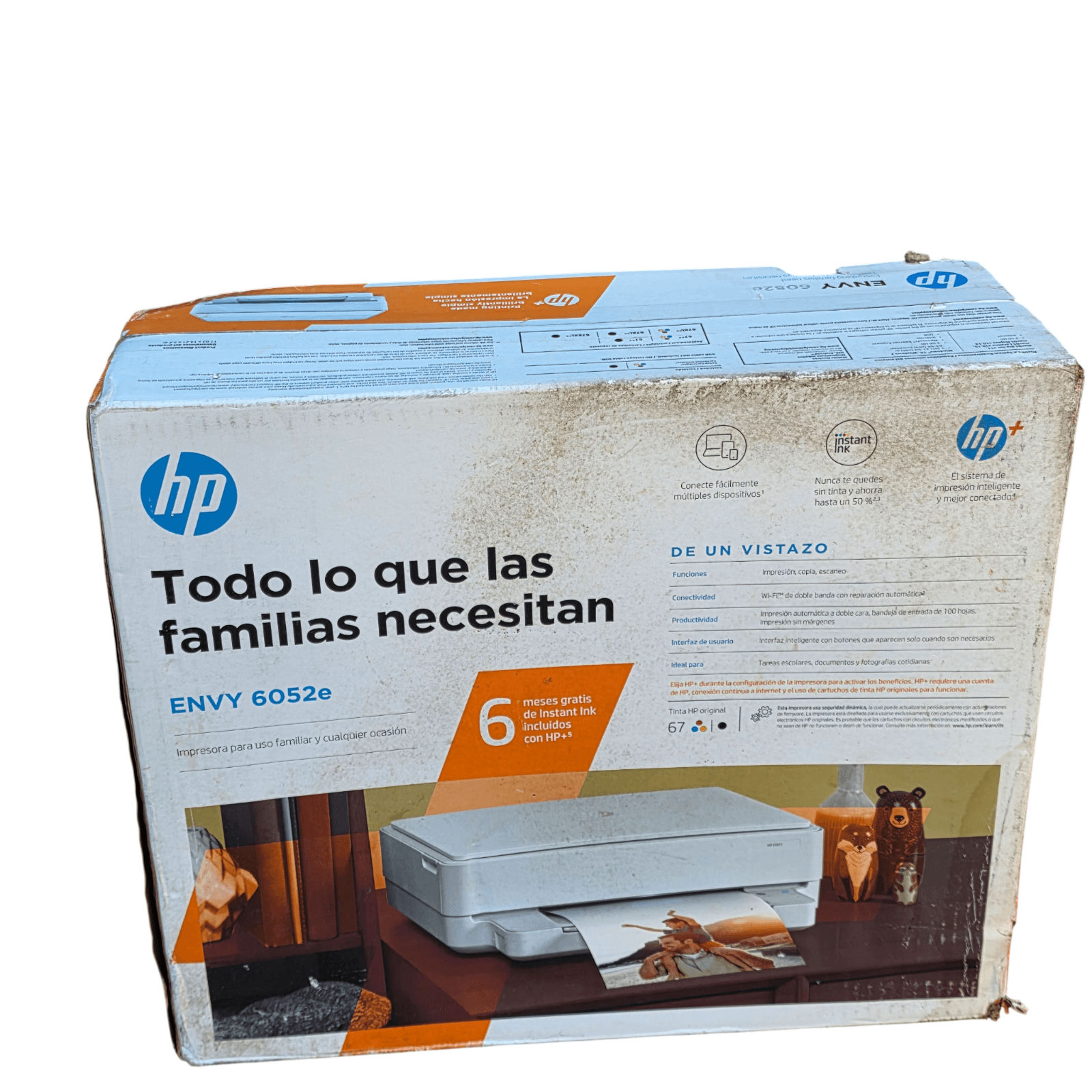 HP HP ENVY 6052e All-in-One Wireless Color Inkjet Printer White - Thumbnail 8
