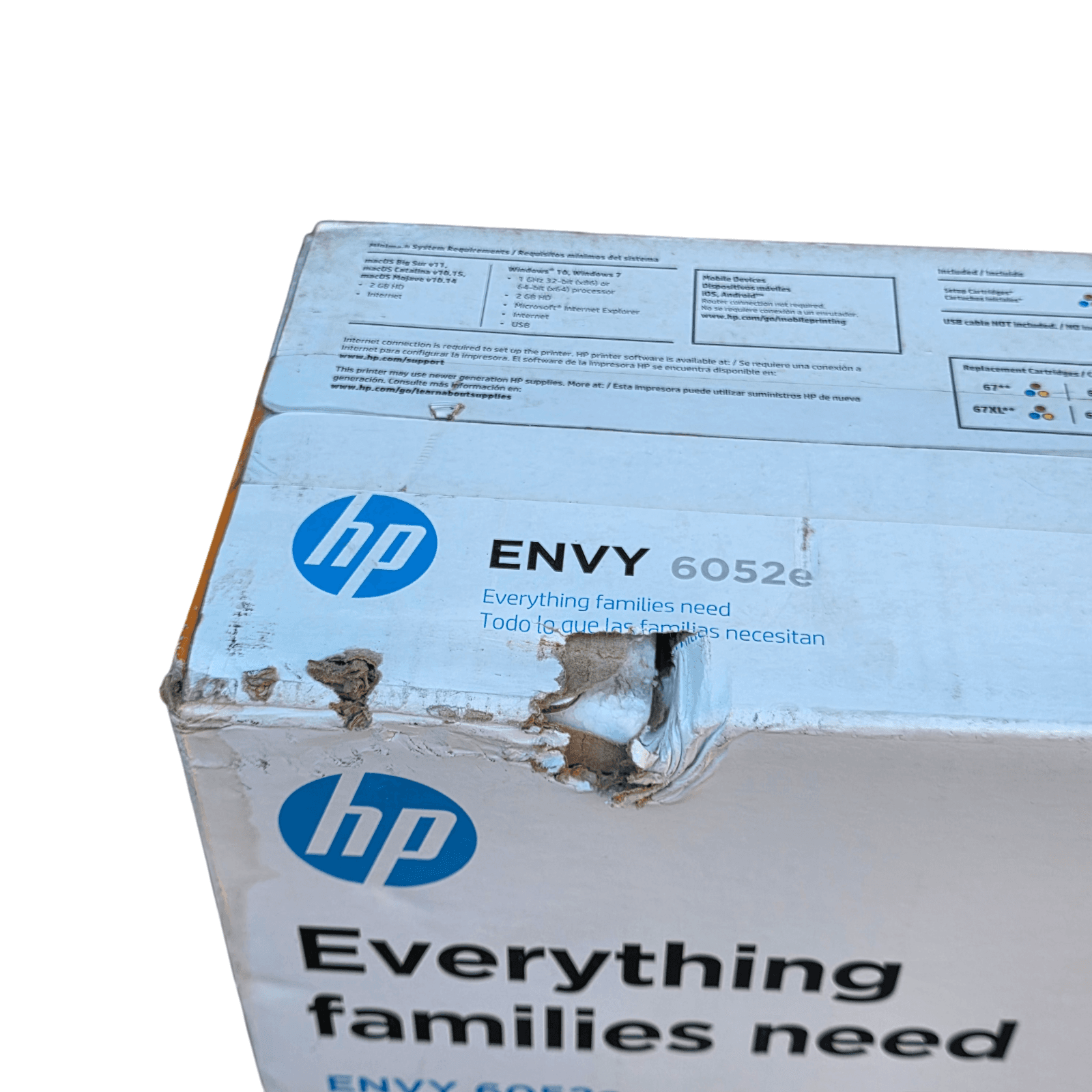 HP HP ENVY 6052e All-in-One Wireless Color Inkjet Printer White - Thumbnail 3