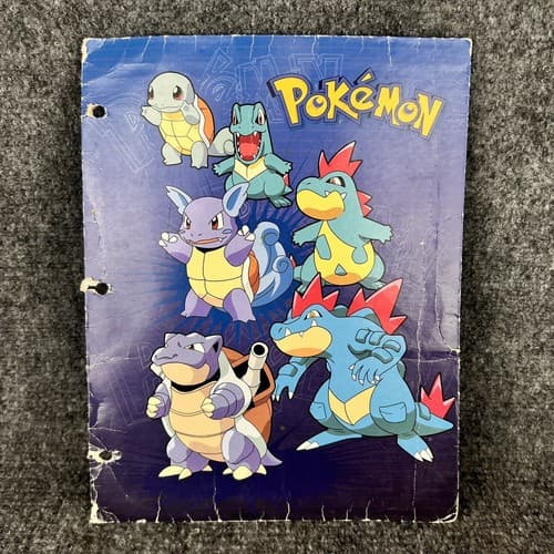 VTG 1999 & 2002 Pokemon Gotta Catch 'Em All & Water Type Nintendo Folder - Thumbnail 8