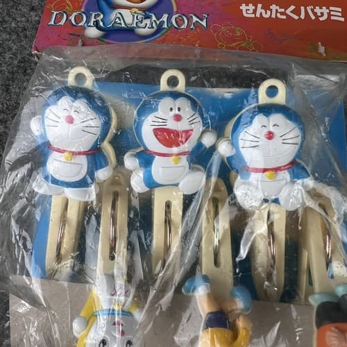 Vintage Doraemon Clothes Pins Japanese Super Rare Racoon - Thumbnail 4