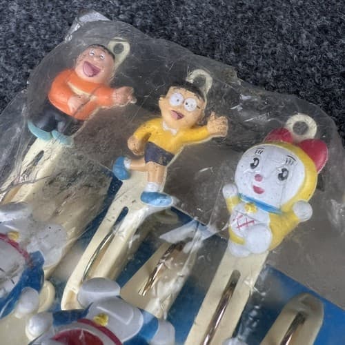 Vintage Doraemon Clothes Pins Japanese Super Rare Racoon - Thumbnail 3