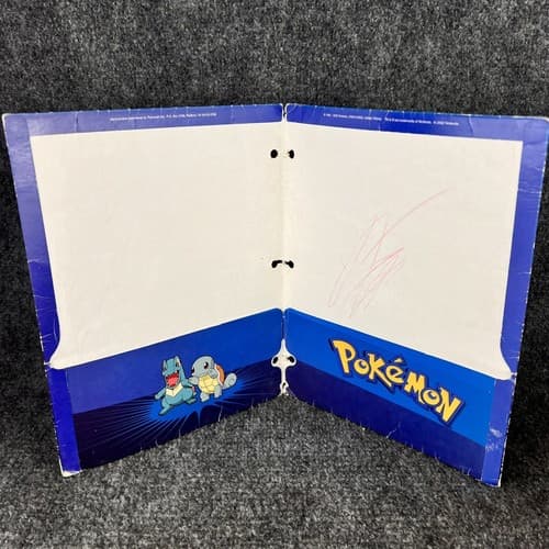 VTG 1999 & 2002 Pokemon Gotta Catch 'Em All & Water Type Nintendo Folder - Thumbnail 10