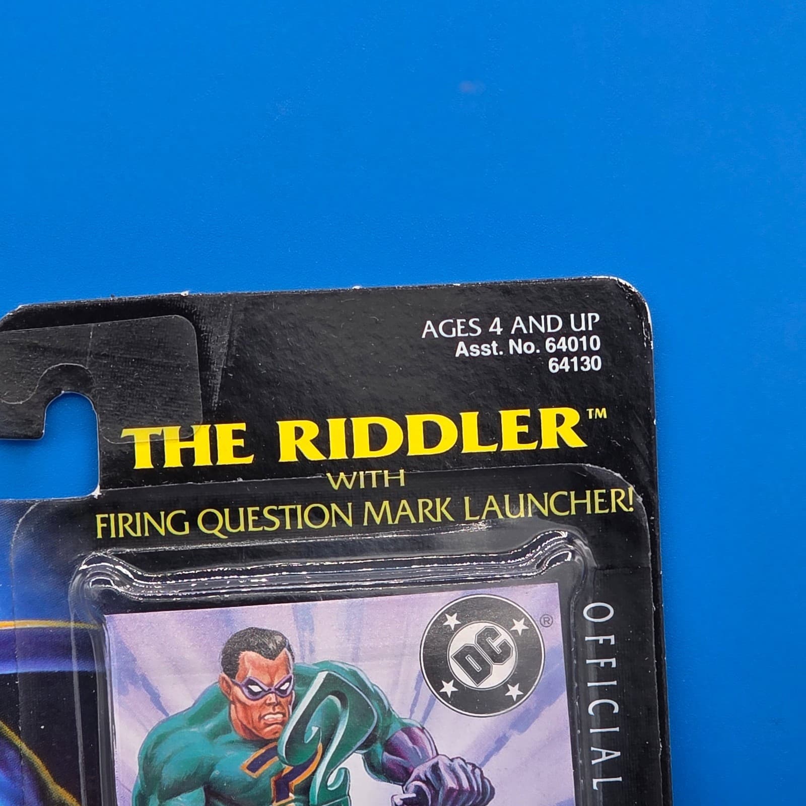 Legends of Batman The Riddler w/ Firing Question Mark 1995 5" Action Figure NEW - Thumbnail 3