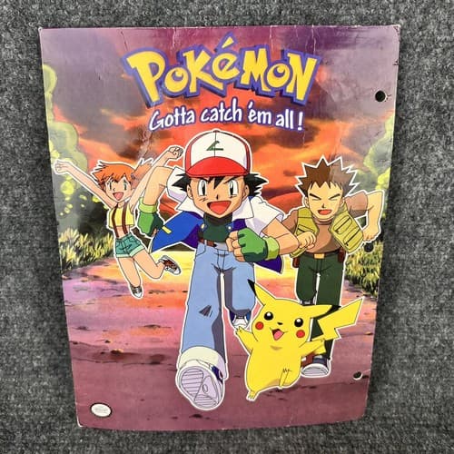 VTG 1999 & 2002 Pokemon Gotta Catch 'Em All & Water Type Nintendo Folder - Thumbnail 5