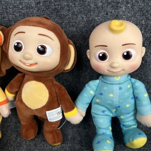 Cocomelon JJ 8” Plush Doll And Plush Backpack Lion Monkey Dog Koala Fit Lot Of 7 - Thumbnail 5