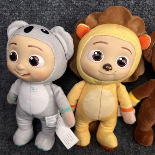 Cocomelon JJ 8” Plush Doll And Plush Backpack Lion Monkey Dog Koala Fit Lot Of 7 - Thumbnail 6