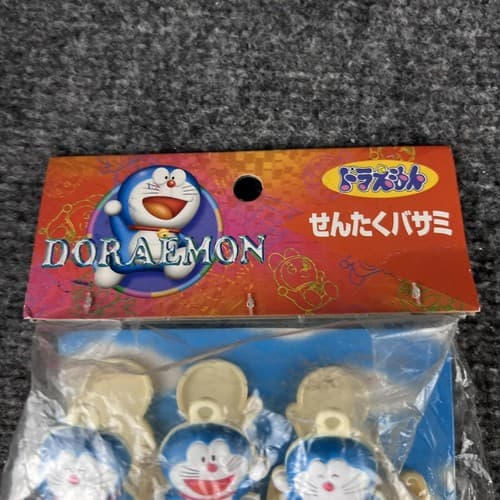 Vintage Doraemon Clothes Pins Japanese Super Rare Racoon - Thumbnail 5