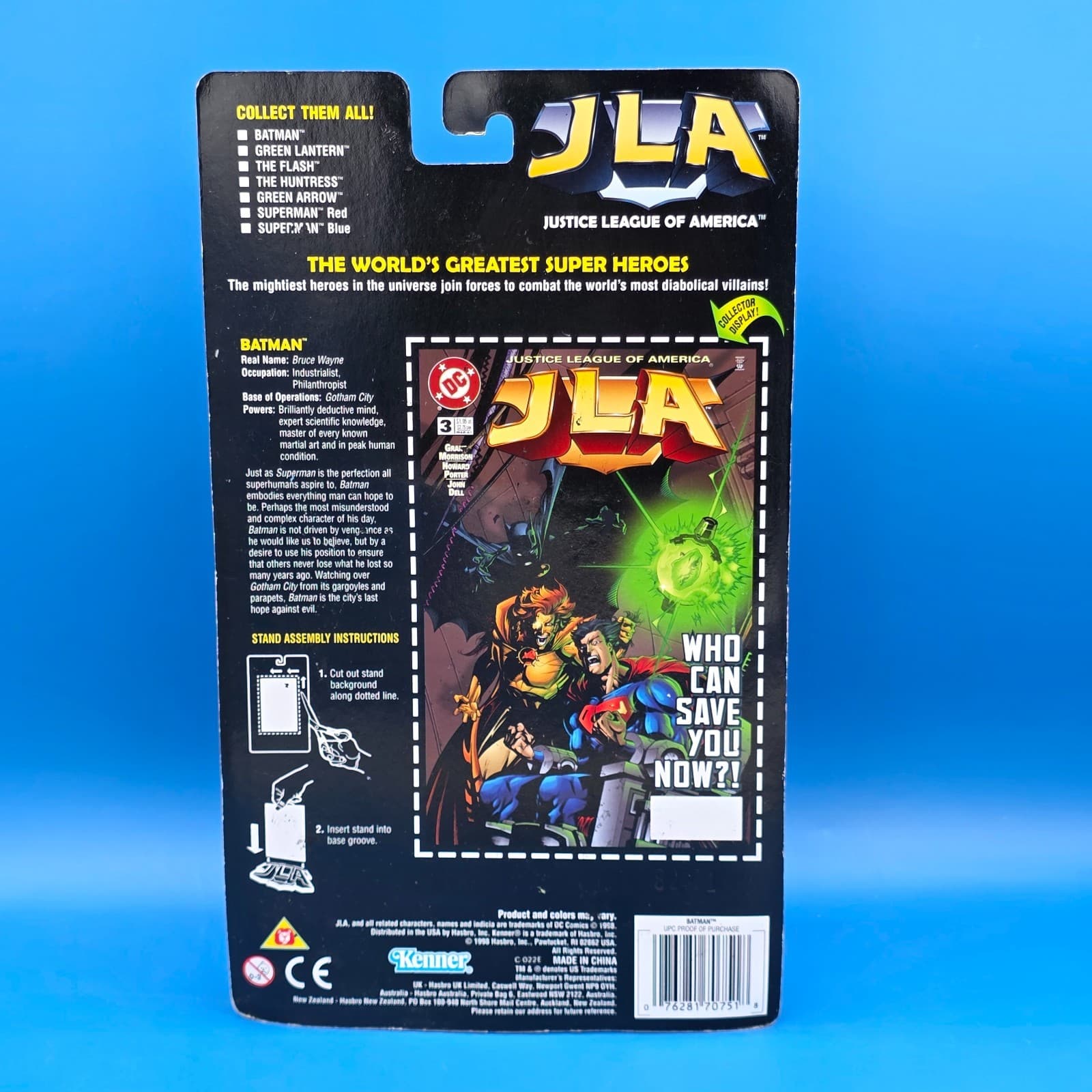 Vintage 1998 JLA Justice League of America Batman Action Figure Kenner - Thumbnail 4