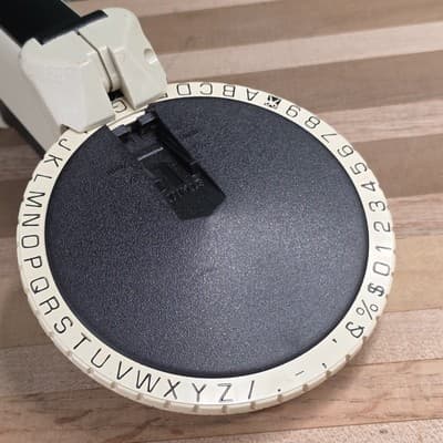 Vintage Scotch EA-350 Label Maker Large Dial Embosser Made in The USA - Thumbnail 3