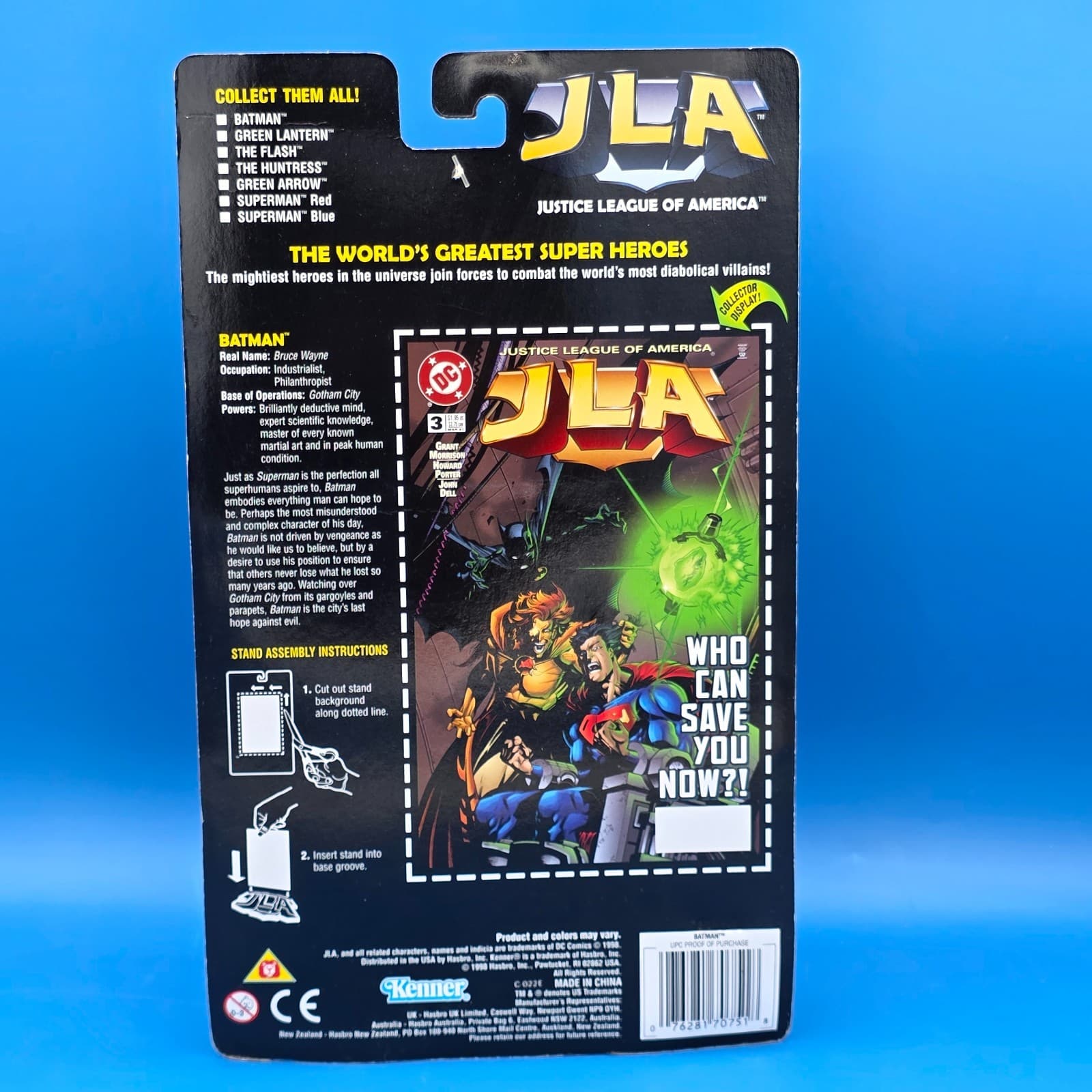 Vintage 1998 JLA Justice League of America Batman Action Figure Kenner - Thumbnail 4