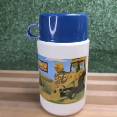 Bob The Builder Vintage Yellow 3D Lunch Box with Thermos By Thermos Fun Graphics - Thumbnail 2