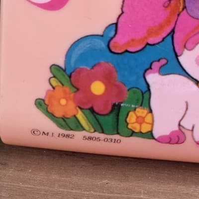 Poochie Pencil Case VINTAGE 1982 Mattel Pink Hard Case ADORABLE Japan 80s - Thumbnail 3