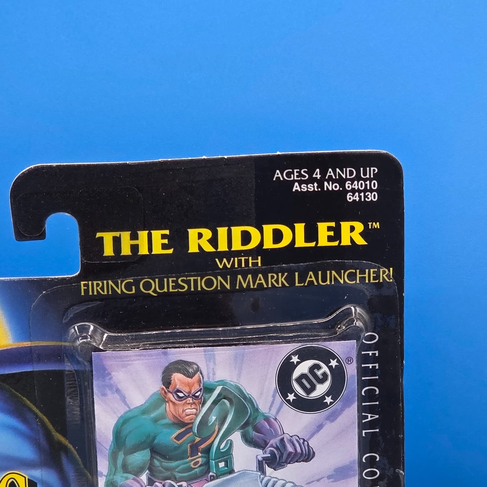 Legends of Batman The Riddler w/ Firing Question Mark 1995 5" Action Figure NEW - Thumbnail 3