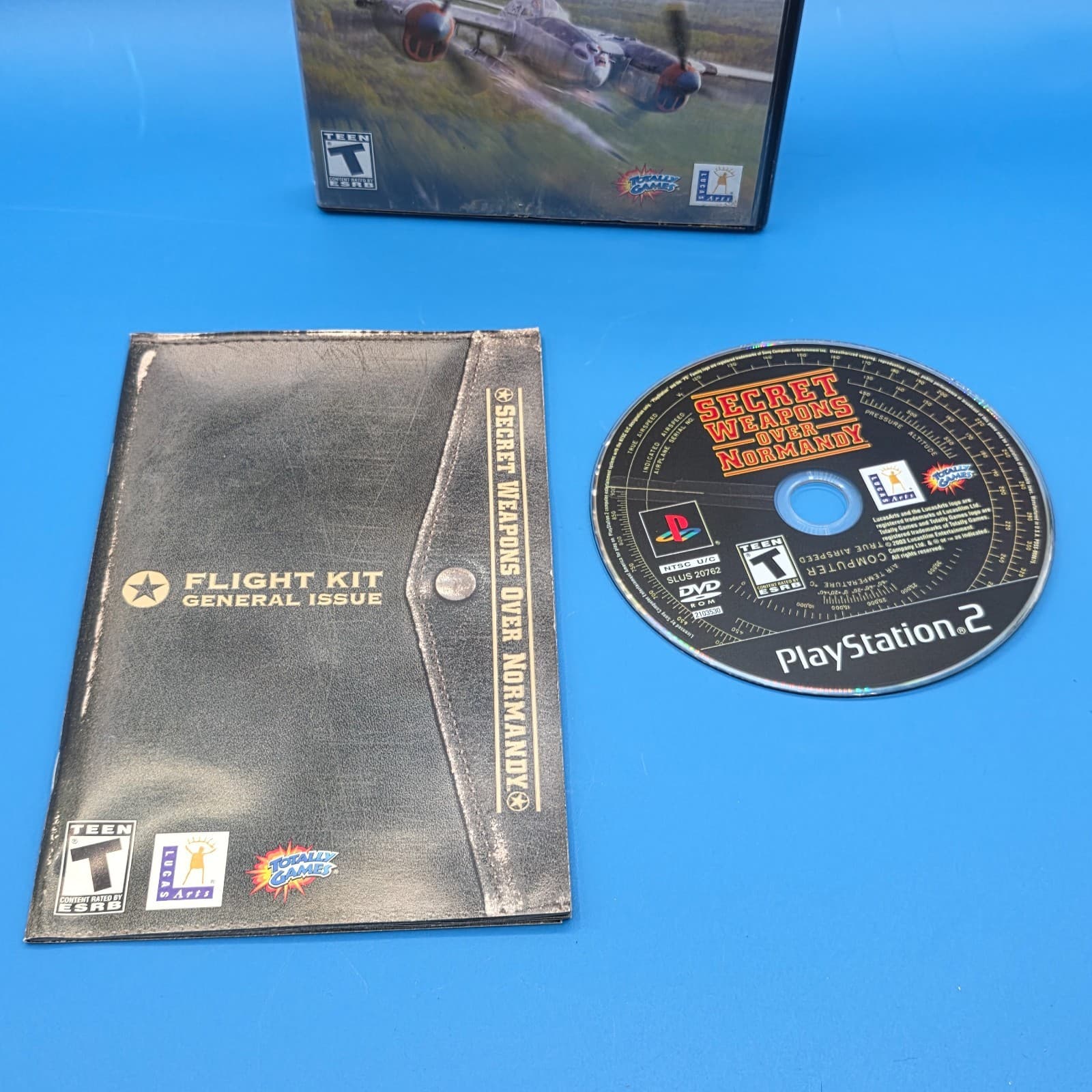 Secret Weapons Over Normandy (Sony PlayStation 2, 2003) PS2 Complete CIB - Thumbnail 2