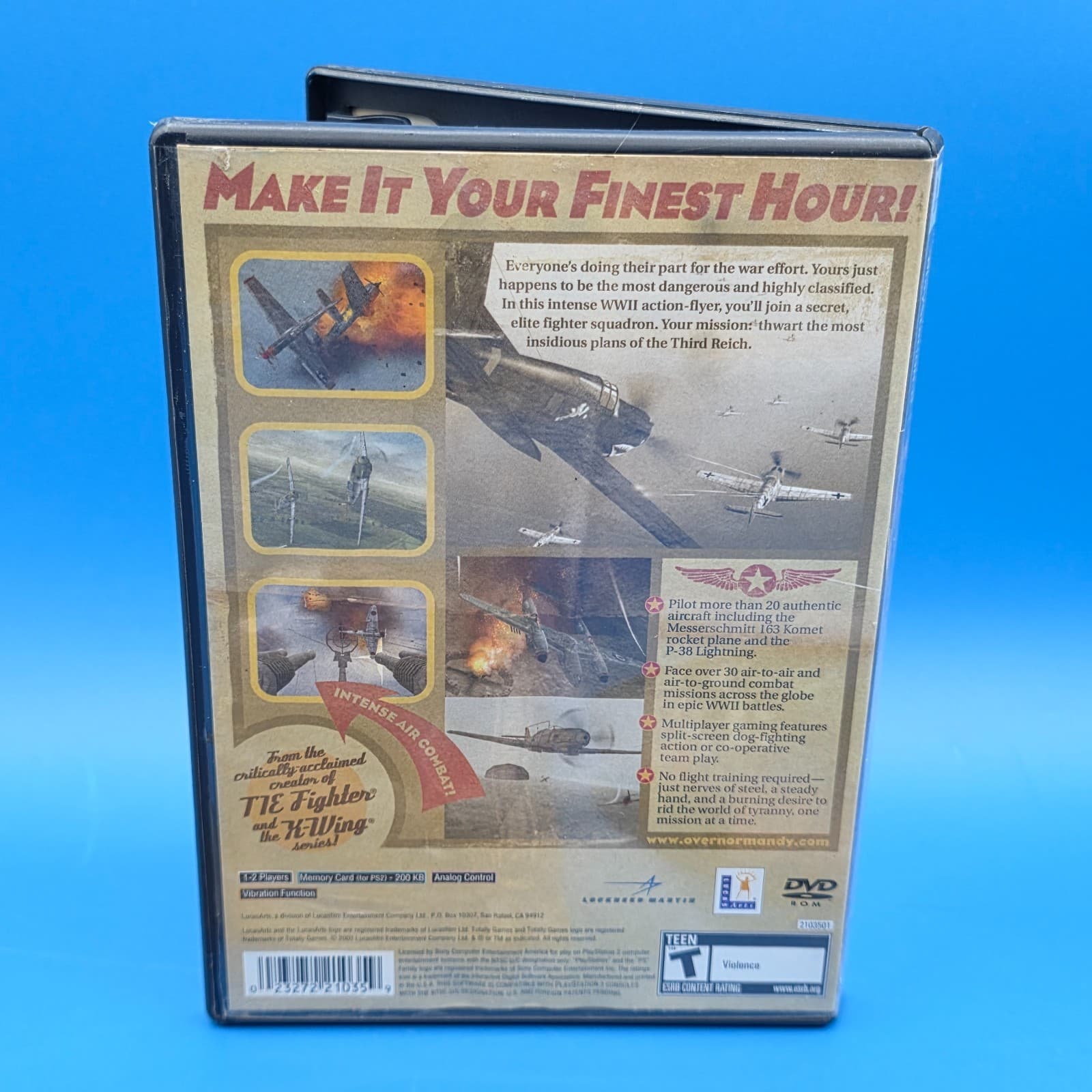 Secret Weapons Over Normandy (Sony PlayStation 2, 2003) PS2 Complete CIB - Thumbnail 4