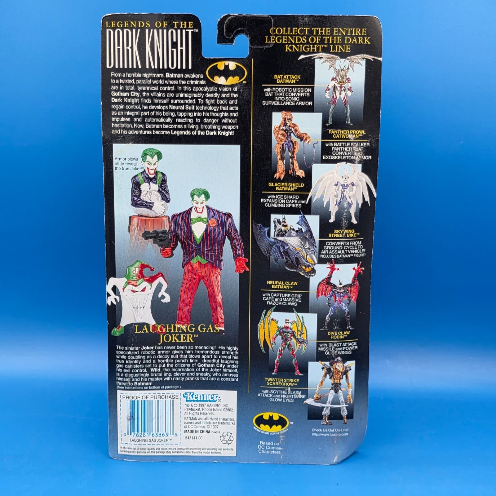 Batman Legends of the Dark Knight Laughing Gas Joker DC Kenner 1997 - Thumbnail 5