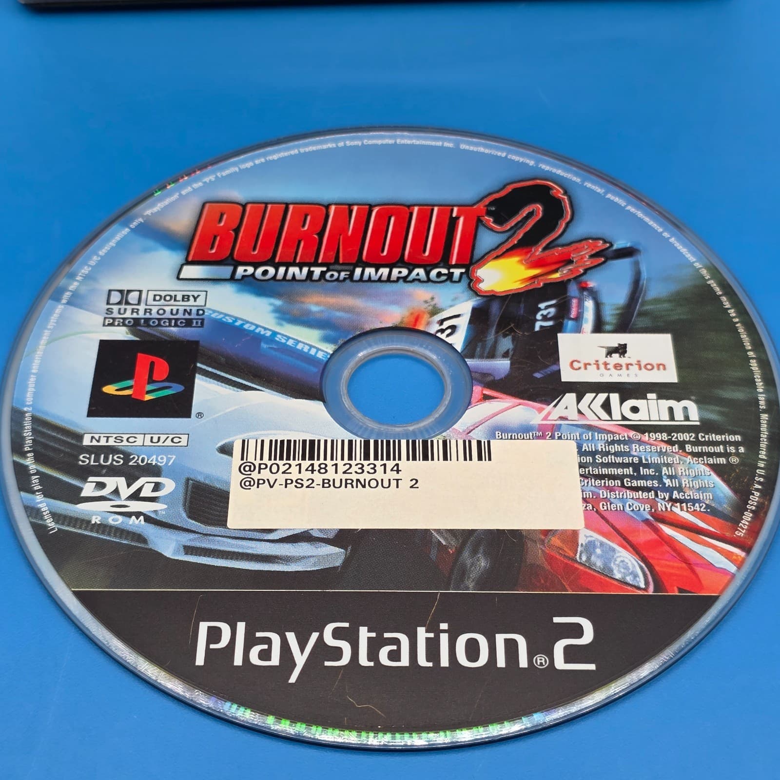 Burnout PS2 Sony Playstation 2 No Manual Black Label - Thumbnail 2
