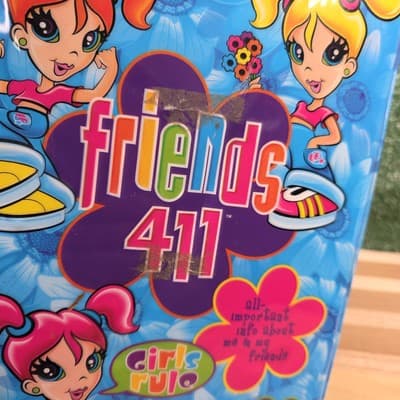 Lisa Frank Friends 411 Notebook Cover Girls Rule Blue Friendship Journey - Thumbnail 5