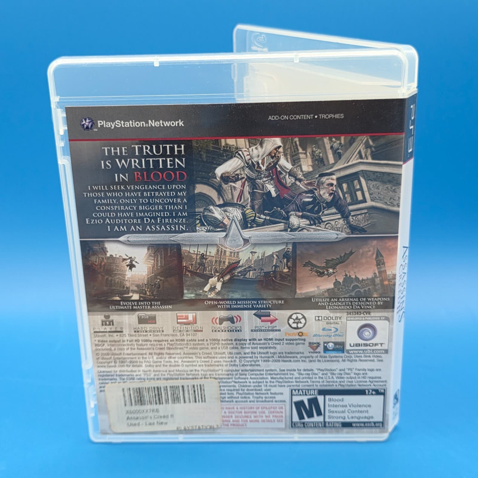 Assassin's Creed II 2 - PlayStation 3 PS3 - Black Label - Complete w/ Manual - Thumbnail 4