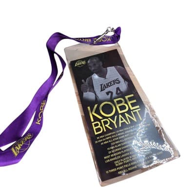 Kobe Bryant Commemorative Book Final Game 4/13 Staples Limited Edition Lanyard - Thumbnail 5