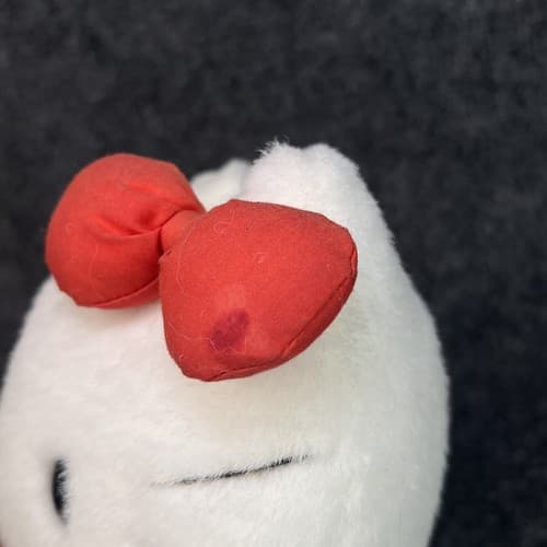 Vintage 1992 Sanrio 9” Hello Kitty In Overall Plush MISSING OVERALLS - Thumbnail 3