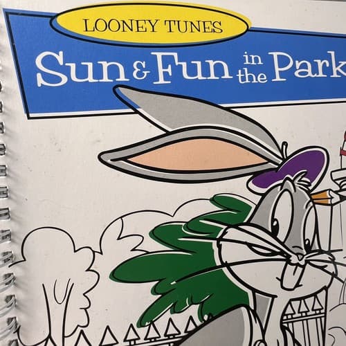 Vintage 1995 Looney Tunes Warner Coloring Book Crayons Set RARE w/box - Thumbnail 6