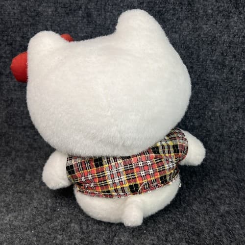 Vintage 1992 Sanrio 9” Hello Kitty In Overall Plush MISSING OVERALLS - Thumbnail 5