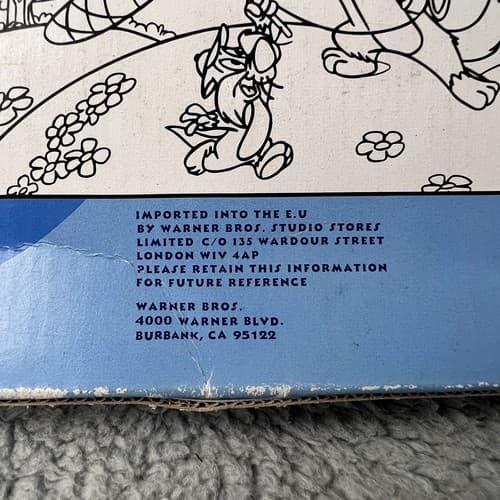 Vintage 1995 Looney Tunes Warner Coloring Book Crayons Set RARE w/box - Thumbnail 4