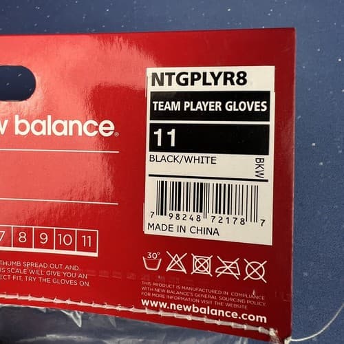 New Balance Performance DWR Gloves Men Size 11 Touch-Tip Tech Reflective Details - Thumbnail 7