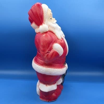 Empire Santa Claus Blow Mold Vintage 13" Lighted 1968 All Original - Thumbnail 4