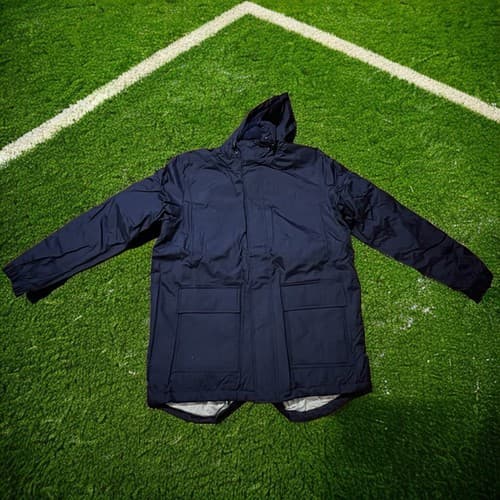New Admiral Men Size XL Navy Rival Padded Bench Coat Jacket #0852 Hooded