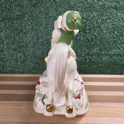 Lenox Tea Pot Elf and Rocking Horse Santa Holiday Toy Shop Christmas Holly - Thumbnail 6