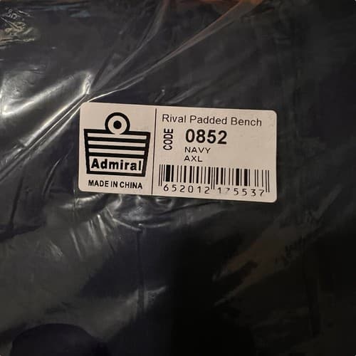 New Admiral Men Size XL Navy Rival Padded Bench Coat Jacket #0852 Hooded - Thumbnail 8