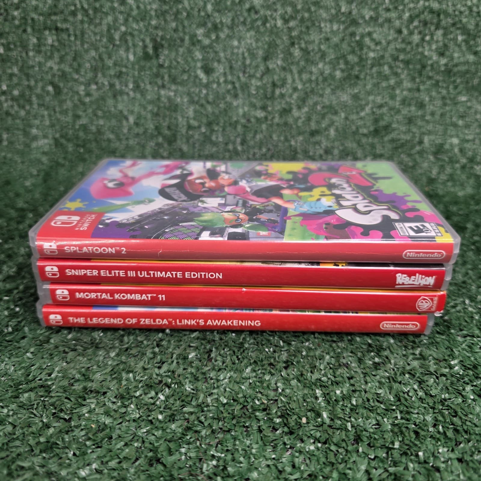 Lot of 4 Nintendo Switch CASES ONLY NO GAMES EMPTY CASES Zelda Splatoon Mortal K - Thumbnail 2