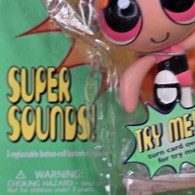 1999 Powerpuff Girls Blossom Keychain Cool Clip & Chain KB Toys Trendmaster - Thumbnail 2