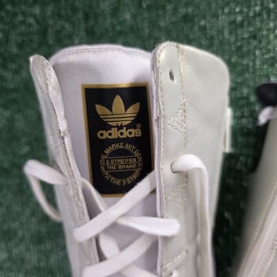 Women's Size 8 ADIDAS Anja Lace-Up Pearl White Wrestling Boots Y2K Rare - Thumbnail 5
