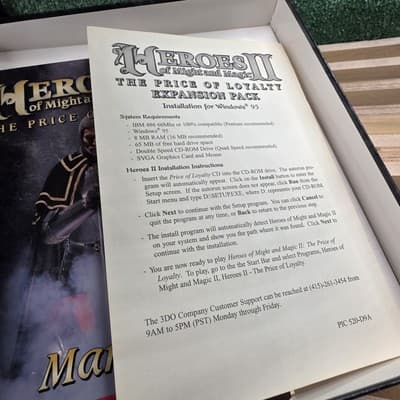 Heroes of Might and Magic II: The Price of Loyalty Big Box Game w/Original - Thumbnail 8