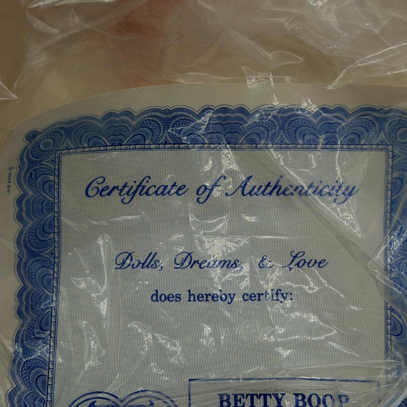 NIB 1984 Betty Boop 20" Doll Lmtd Ed #527/5000 H. Garfinkel Signed COA Issue #1 - Thumbnail 6