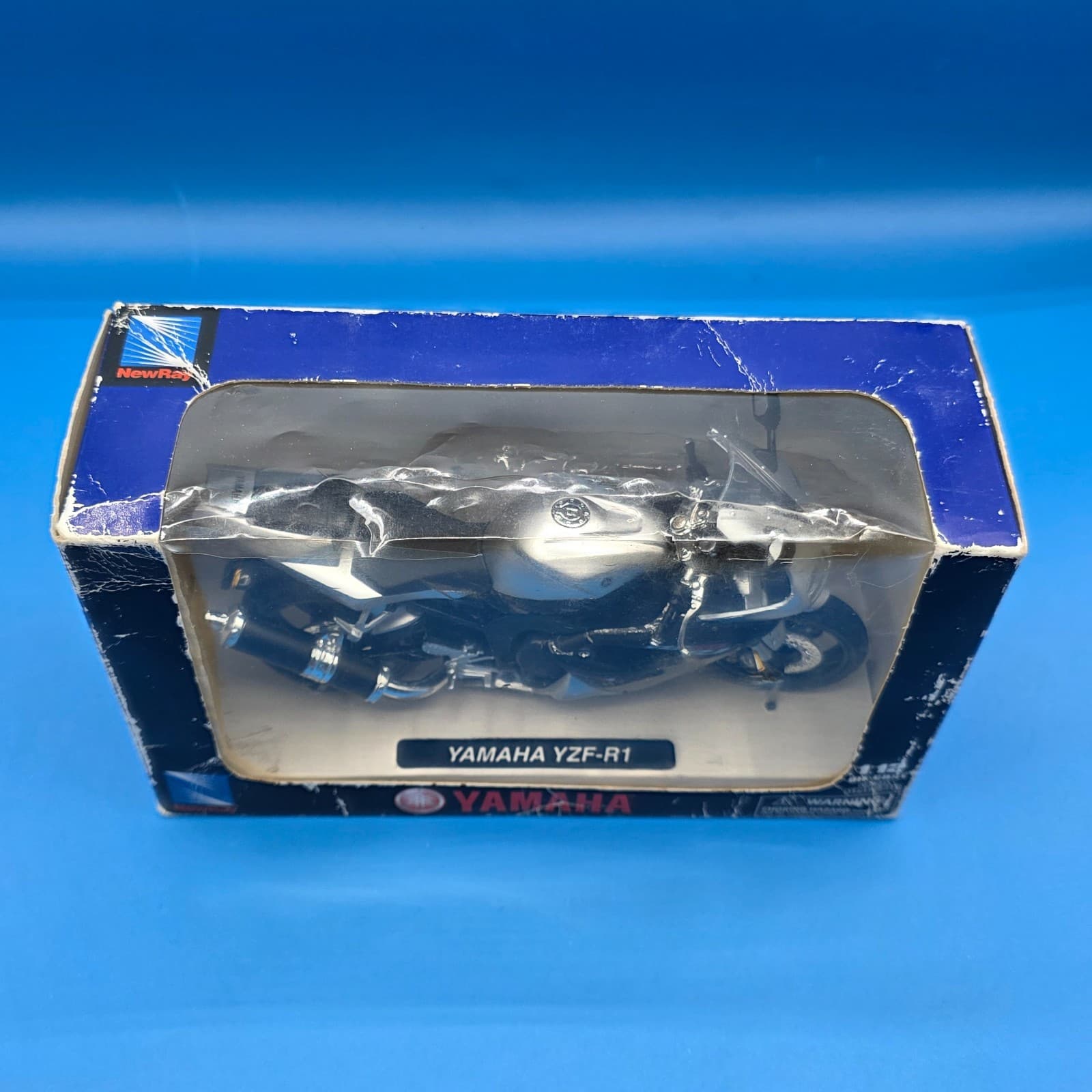 New - NewRay Road Rider Collection 1:12 Die-Cast Metal Yamaha Black/GrayYZF-R1 - Thumbnail 9