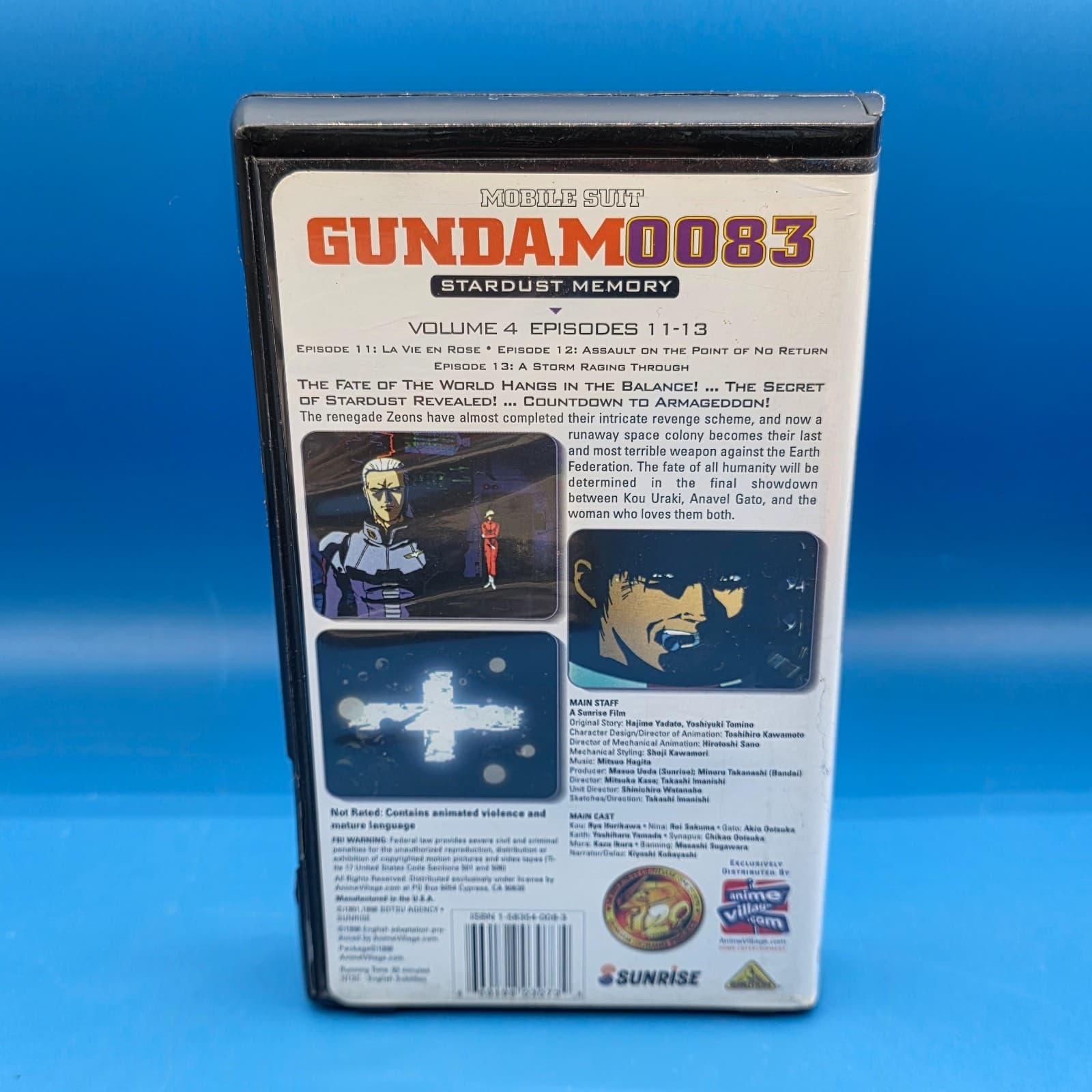 Mobile Suit Gundam 0083 Stardust Memory Volume 4 Episode 11-13 VHS Anime Manga - Thumbnail 3