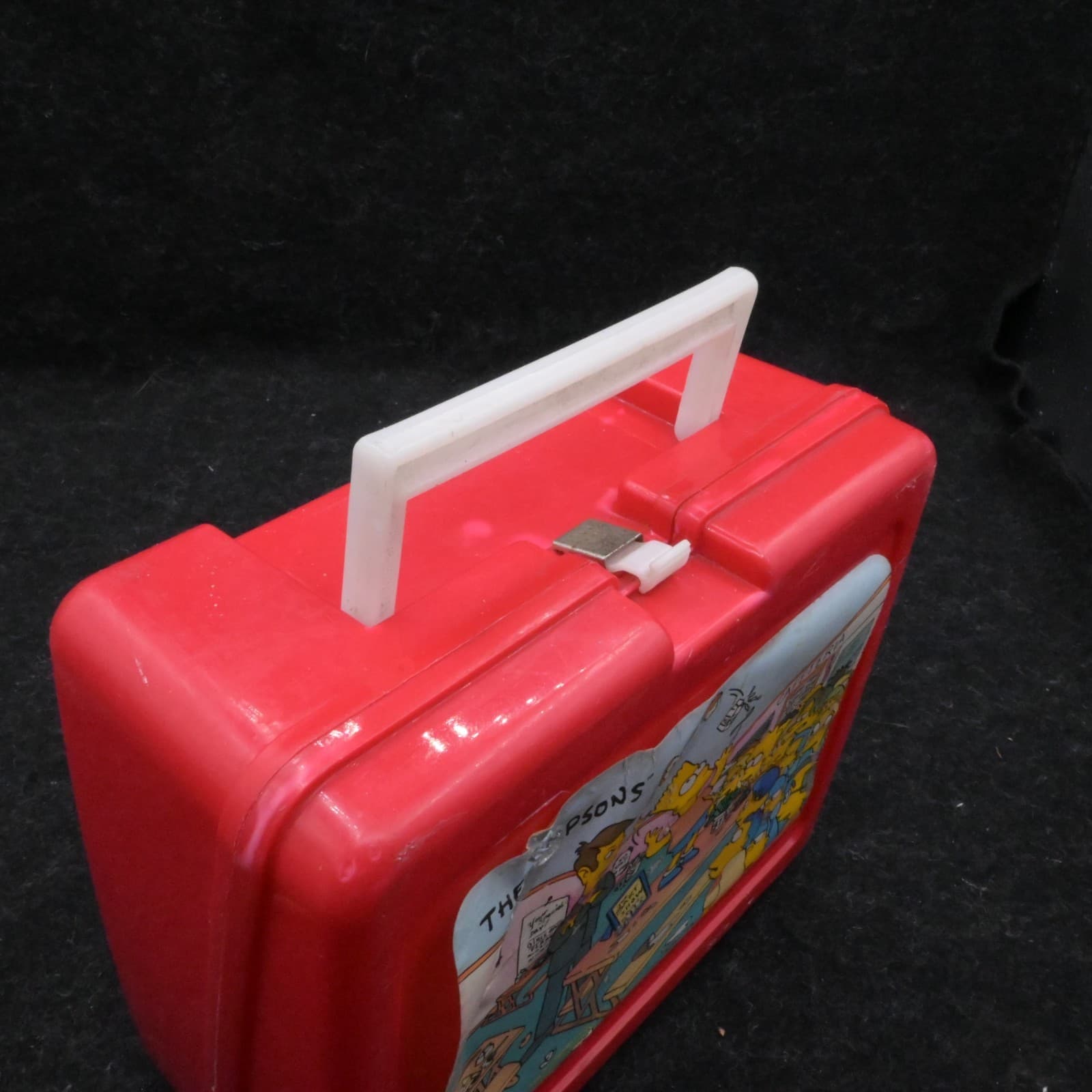 Vintage 1990 Thermos Co The Simpsons Bart Cafeteria Lunchbox No Thermos Cup - Thumbnail 6