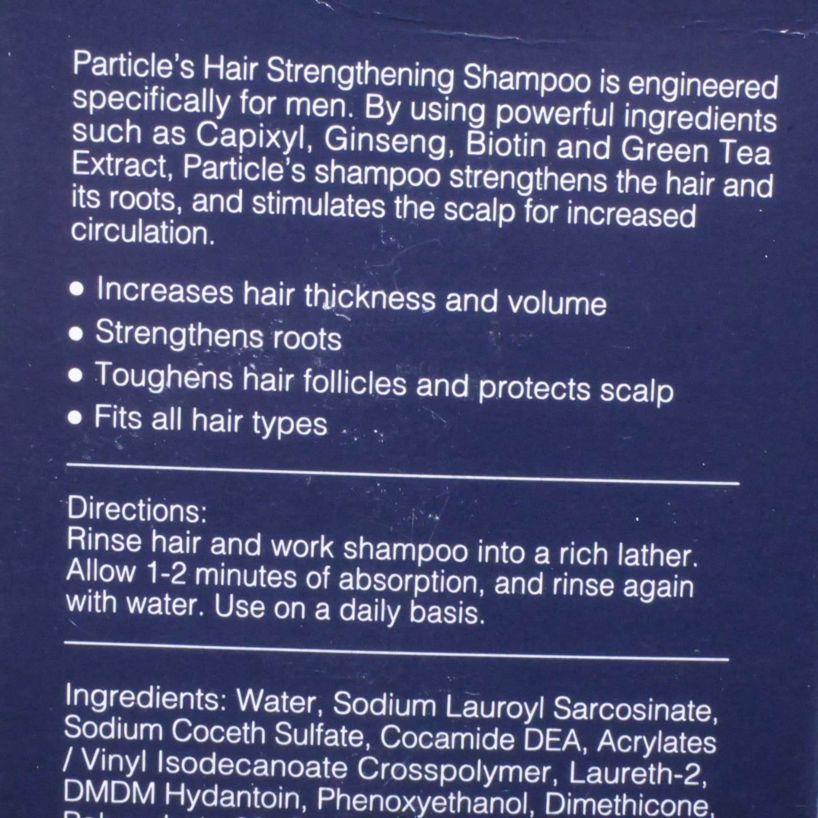 Particle Hair Thickening Shampoo for Men, 13.52 Fl Oz (Pack of 1), Green Tea - Thumbnail 5