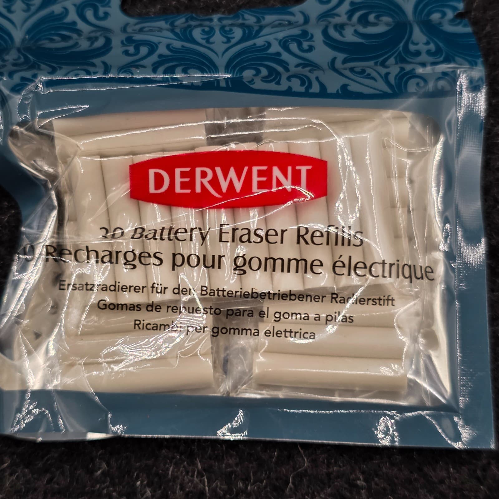 Derwent 2300023 Electric Eraser Refill Eraser, Pack of 30 - Thumbnail 2
