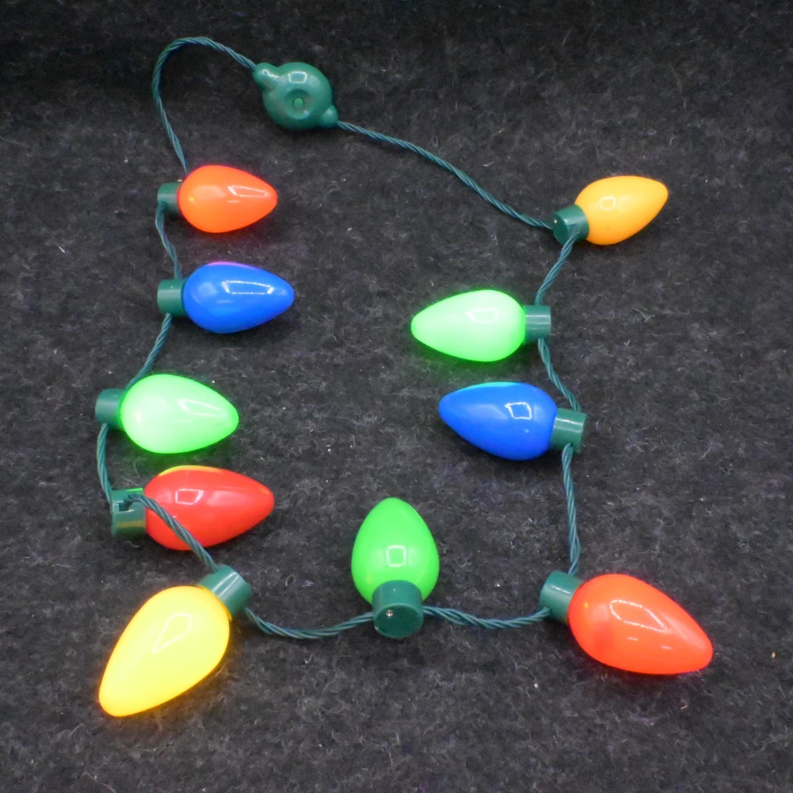 Disney Mickey Mouse Icon Colored Light-Up Holiday Glow Necklace Christmas - Thumbnail 3