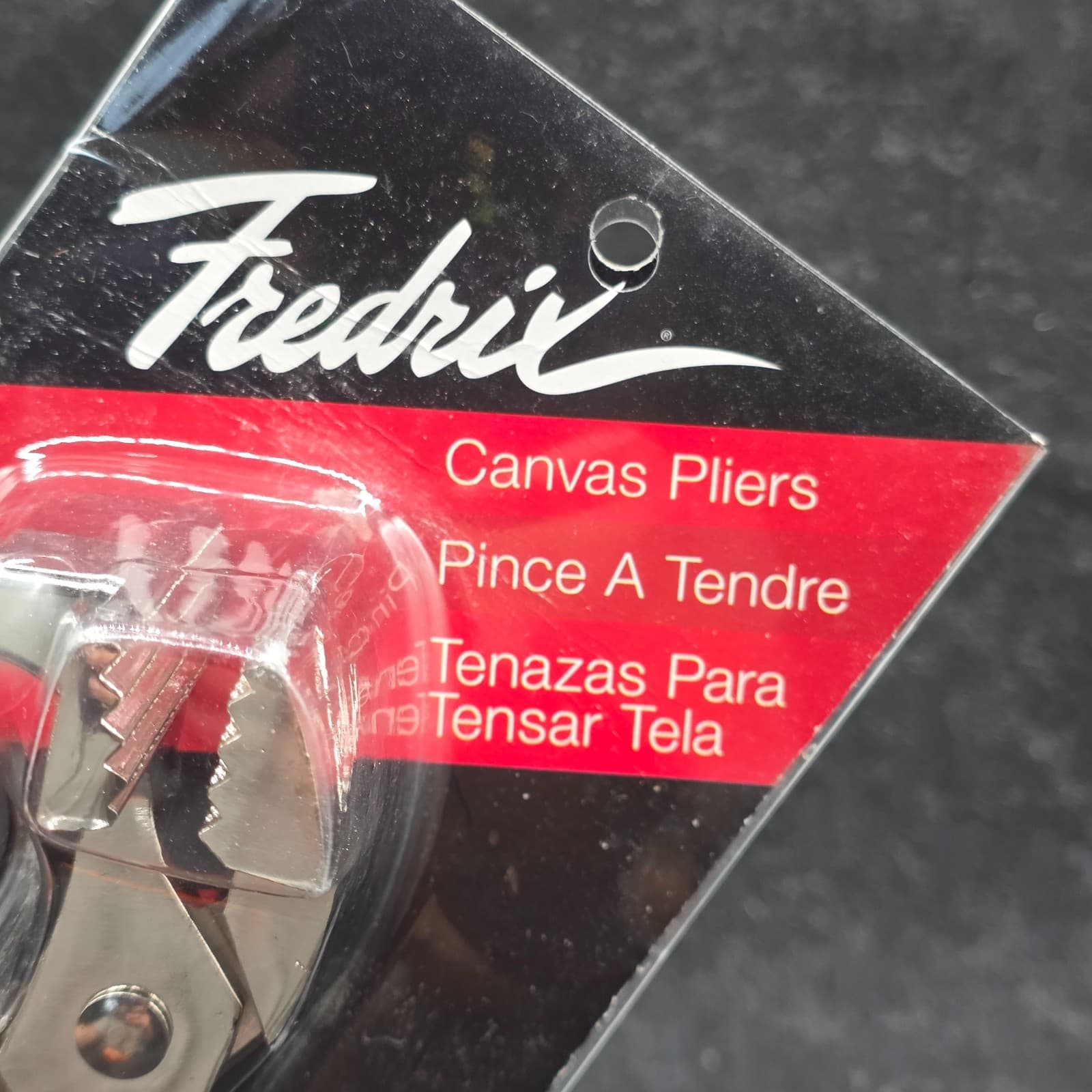 FREDRIX Canvas Pliers w/Extra Wide Sure Grip Serrated Jaws #7400 - NEW - Thumbnail 2