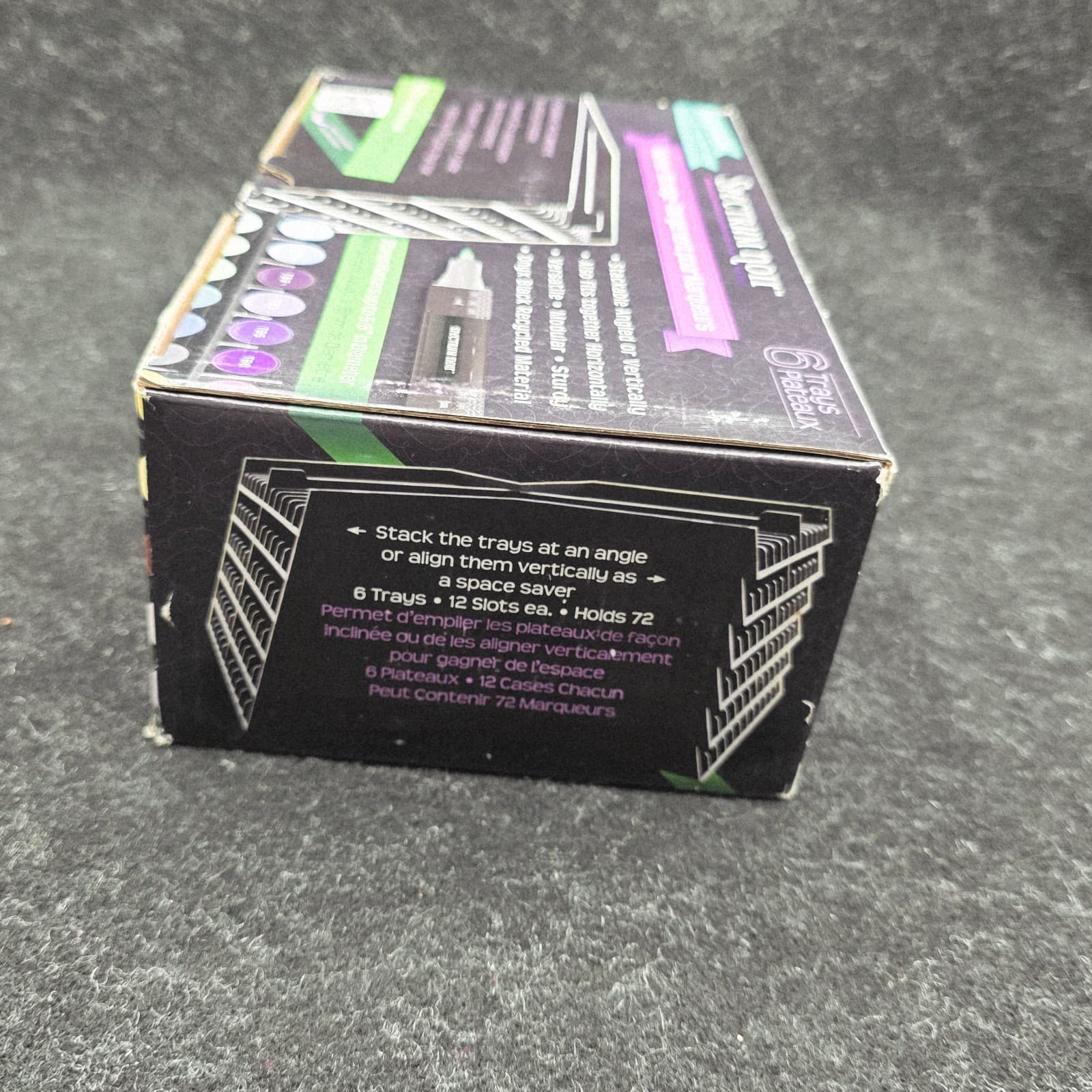 Crafter's Companion Spectrum Noir Marker Storage Trays Black Empty 6 NO MARKERS - Thumbnail 8