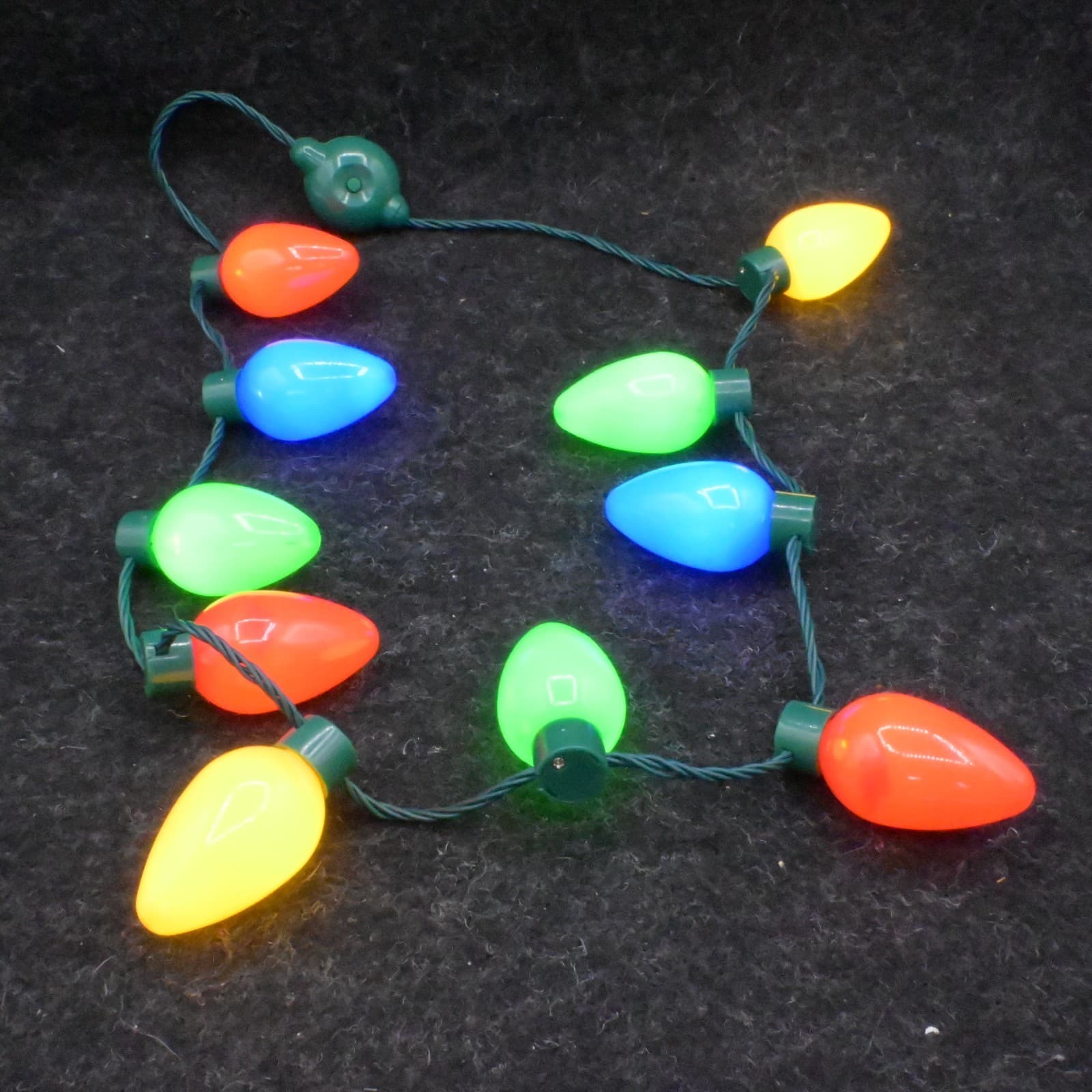 Disney Mickey Mouse Icon Colored Light-Up Holiday Glow Necklace Christmas - Thumbnail 6