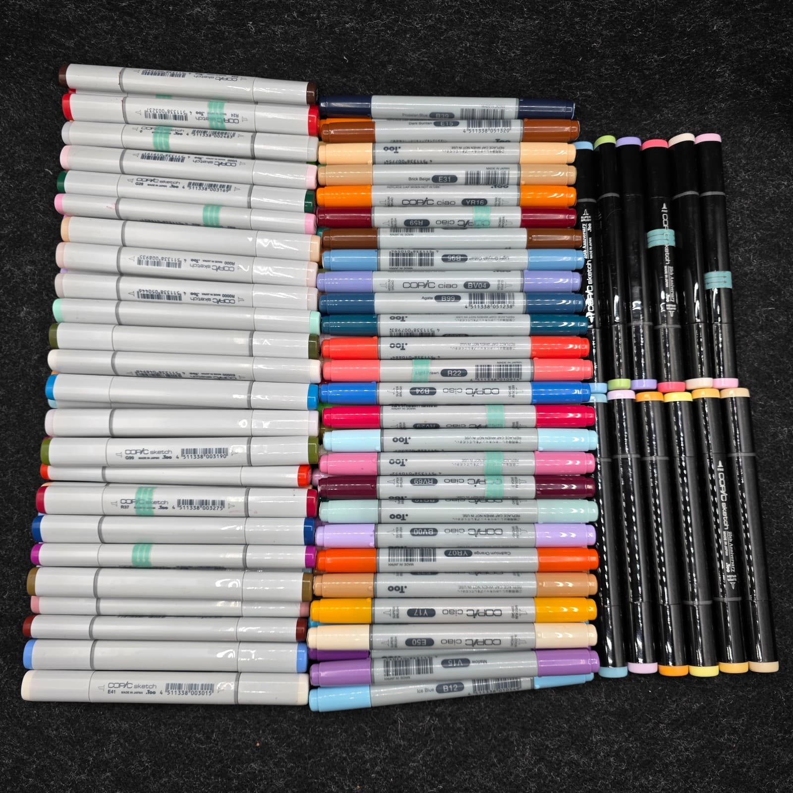 LOT OF 105 - Copic Sketch Art Markers - Assorted Colors - Thumbnail 2