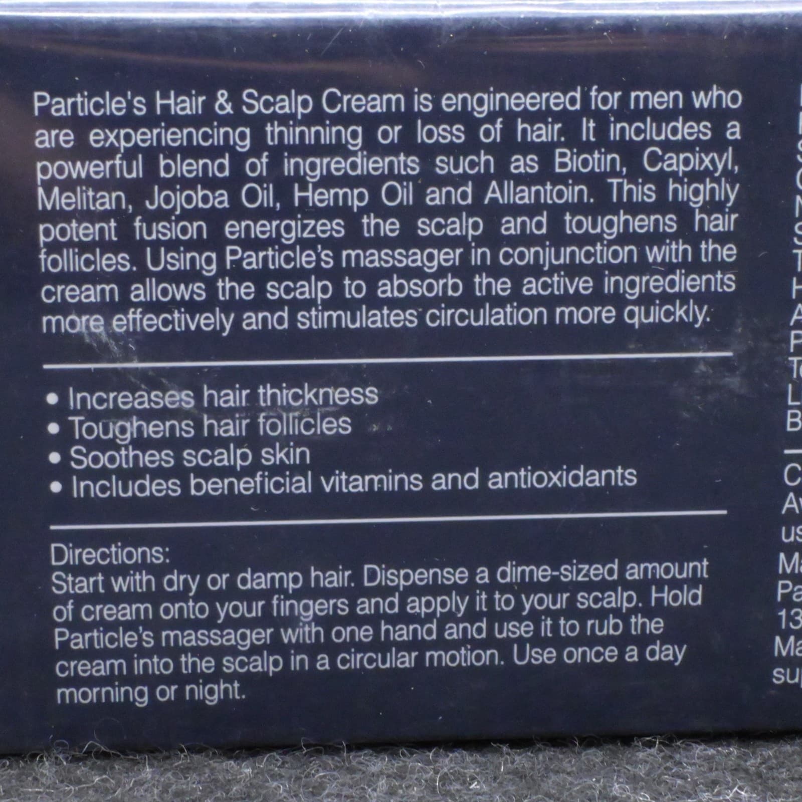 Particle Hair Revival Kit, Men's Daily Care, Scalp Cream & Massager. 1.69 fl oz - Thumbnail 5